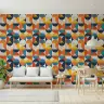 Vibrant Geometric Circles Pattern Wallpaper 8