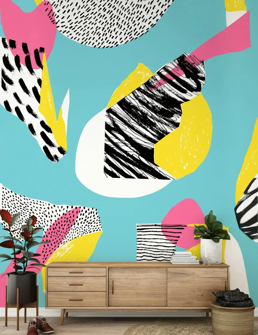 Modern Living Wall Mural