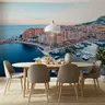 Monaco Coastal Marina Cityscape Wall Mural 7