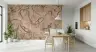 Playful Monkeys Tropical Jungle Blush Wall Mural 8