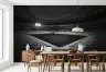 Monochrome Stadium Grandstand Wall Mural 7