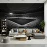 Monochrome Stadium Grandstand Wall Mural 6