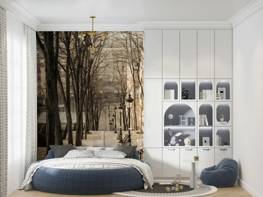Montmartre Stairs Wall Mural