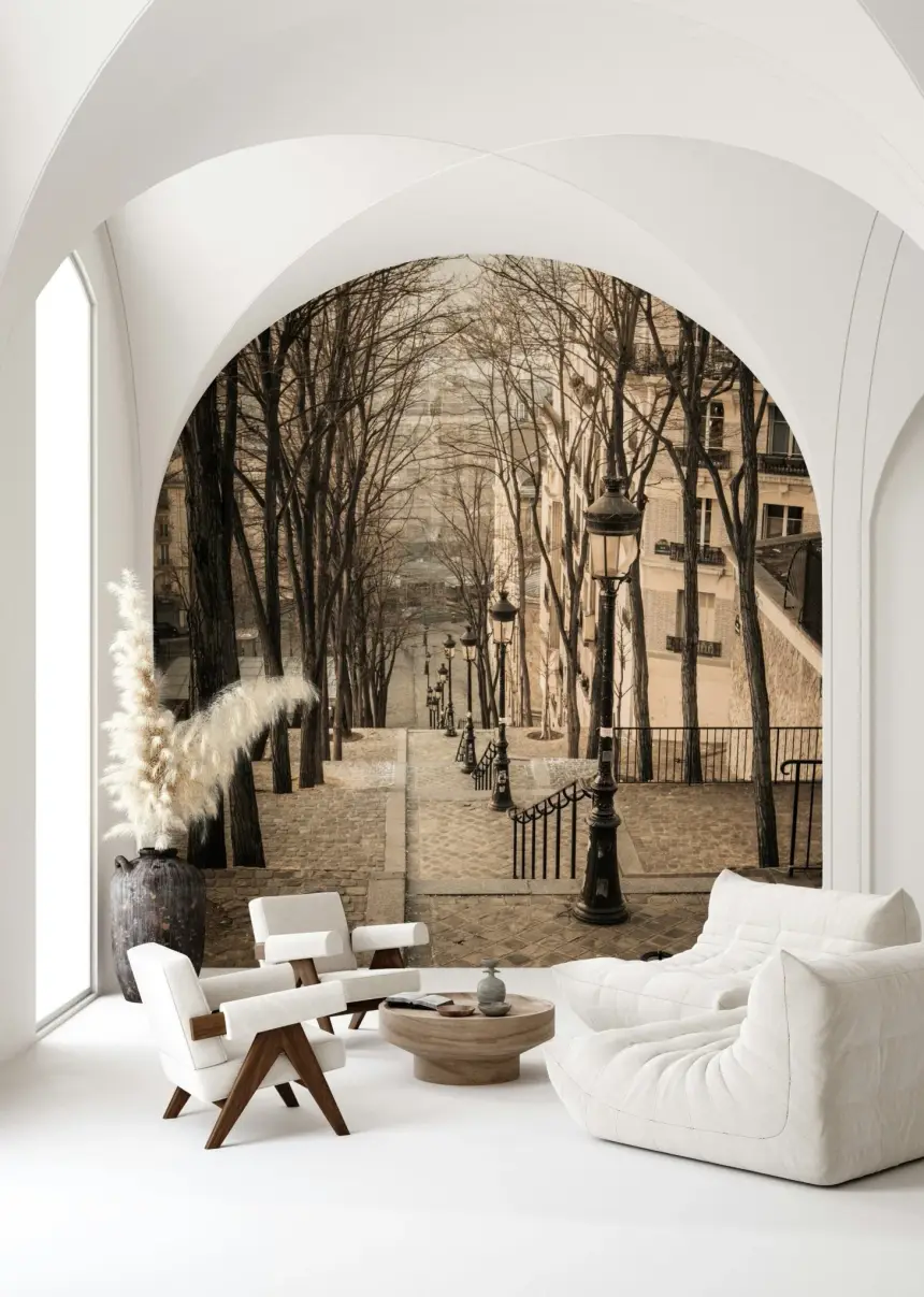 Montmartre Stairs Wall Mural