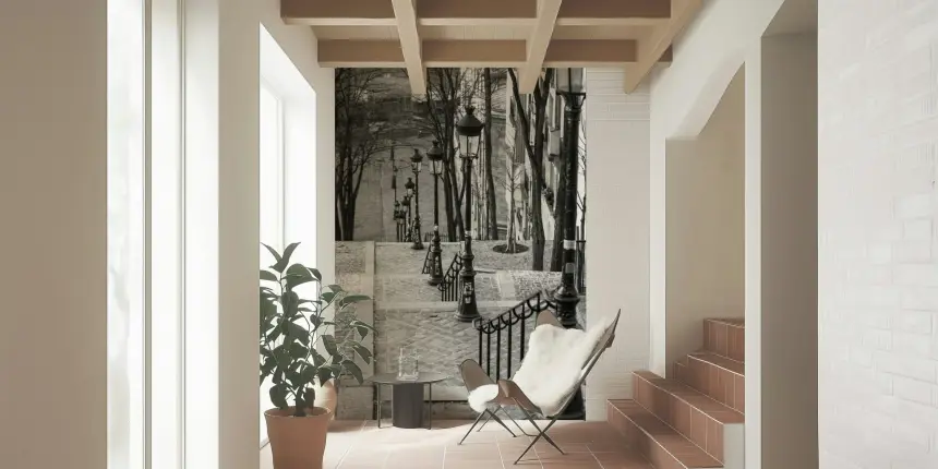 Montmartre Steps Wall Mural