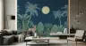 Enchanted Moonlit Jungle Animals Wall Mural 7