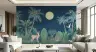 Enchanted Moonlit Jungle Animals Wall Mural 6