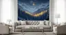 Enchanting Moonlit Mountain Forest Wall Mural 6
