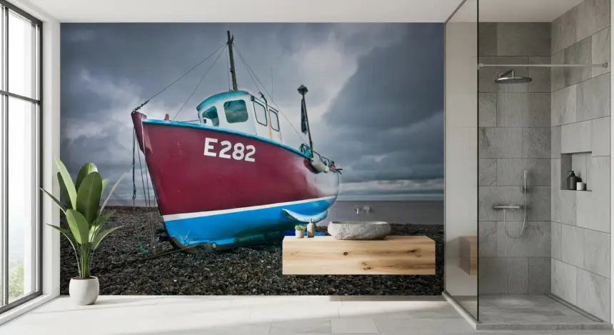 Moored in Serenity Wall Mural