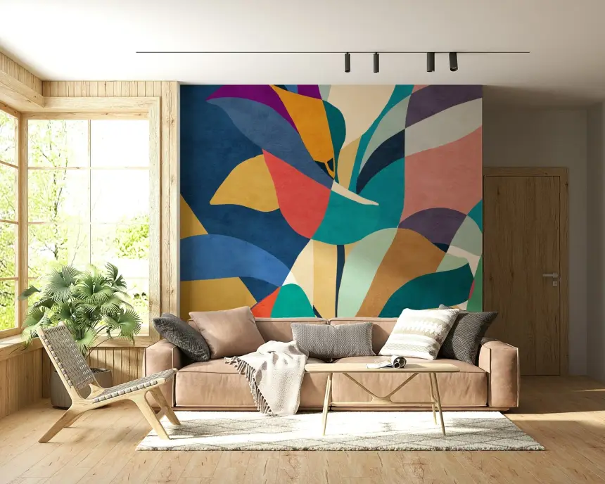 Mosaic Flora Wall Mural