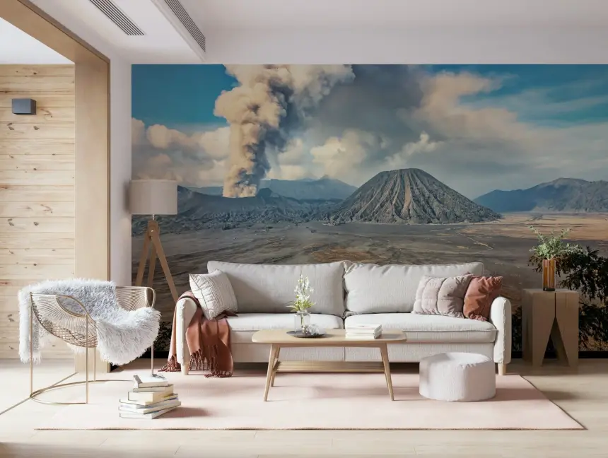 Mount Bromo Eruption Wall Mural