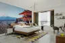Scenic Japanese Pagoda and Mount Fuji Wall Mural 8