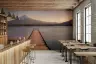 Serene Mount Fuji Lake and Pier Wall Mural 6