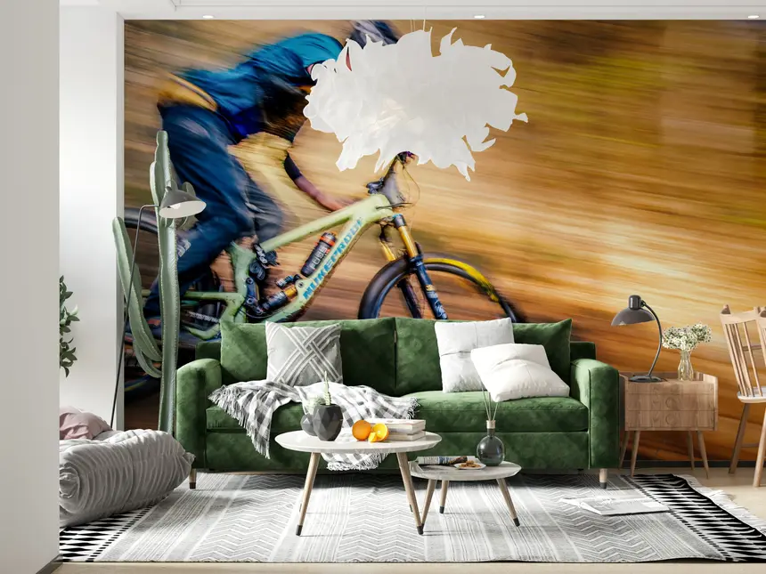 Mountain Bike Rush Wall Mural -2307006