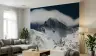Dramatic Snow-Capped Mountain Range Wall Mural 7