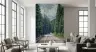 Winding Forest Road Scenic Wall Mural 8