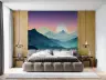 Twilight Mountain Lake Wall Mural 8