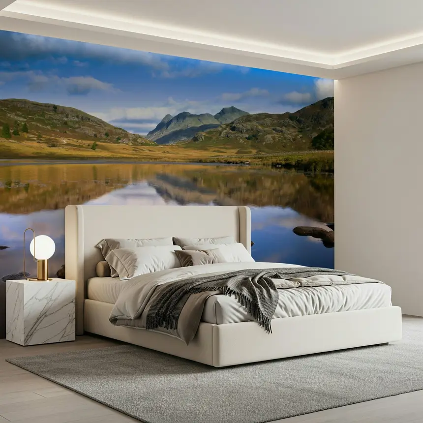 Mountains Reflections Wall Mural