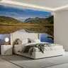 Scenic Mountain Lake Reflection Wall Mural 7