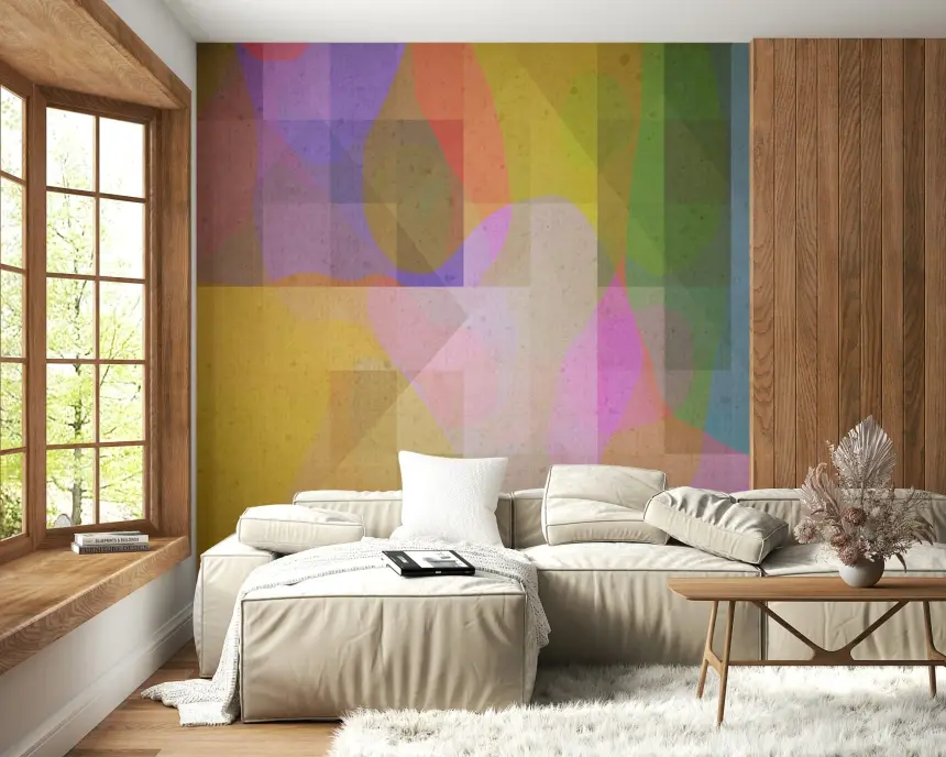 Movida Soft Geometry Wall Mural