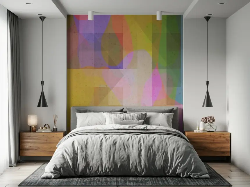 Movida Soft Geometry Wall Mural