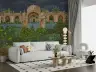 Regal Mughal Palace Garden Wall Mural with Peacocks 7