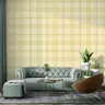 Muted Beige Plaid Check Wallpaper 8