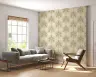 Vintage Style Palm Tree Arch Pattern Wallpaper 6