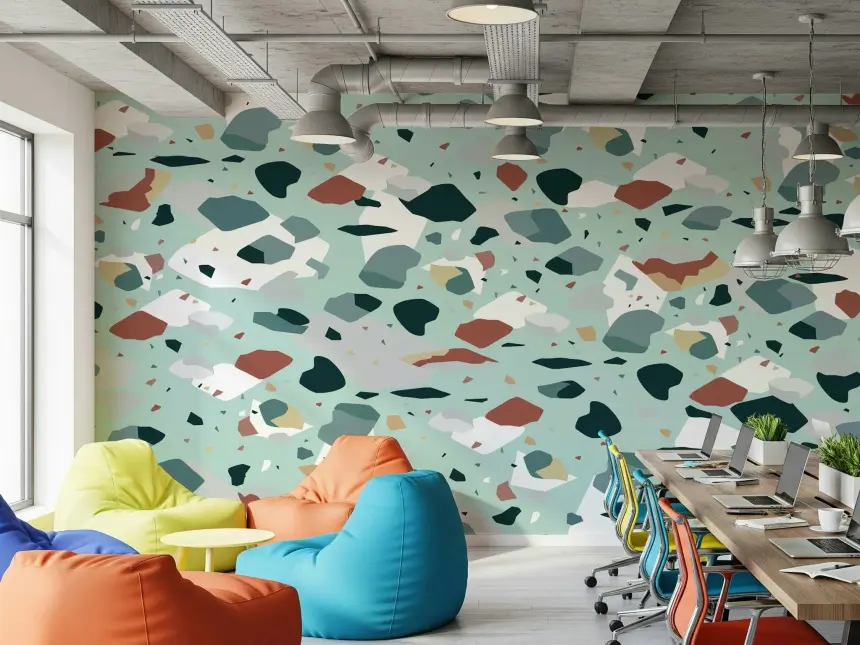 Muted Stone Collage Wall Mural - 2742094