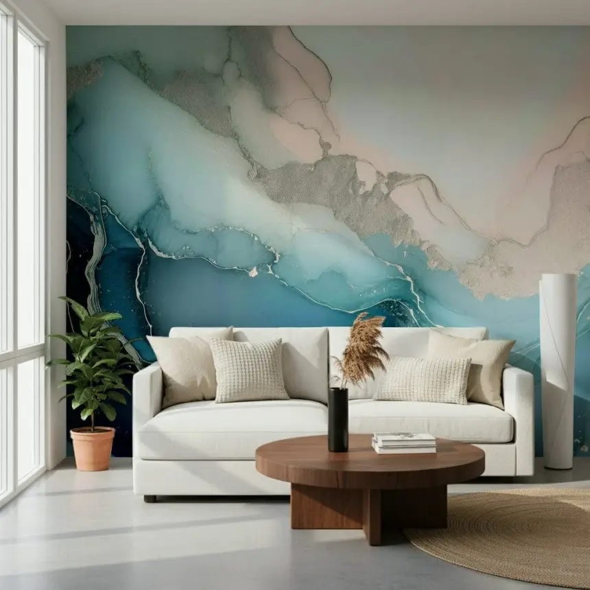 Mystic Mineral Layers Wall Mural