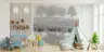 Misty Forest Lake Reflection Wall Mural 8