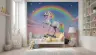 Dreamy Unicorn and Rainbow Starry Sky Wall Mural 6