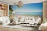 Tropical Beach Ocean View Wall Mural 7