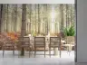Golden Ferns Woodland Wall Mural 6