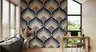 Textured Geometric Wave Wallpaper 7