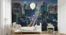 Vibrant Metropolis Night Cityscape Wall Mural 6