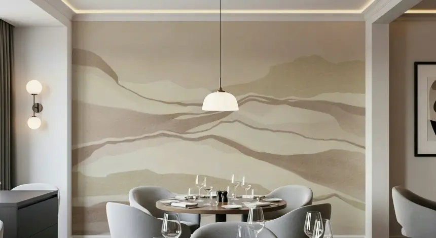 Neutral Desertscape Wall Mural