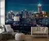 Vibrant Illuminated City Skyline Wall Mural 6