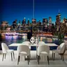 New York City Night Skyline Wall Mural 8