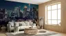 Vibrant Cityscape Night Wall Mural 7