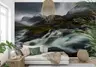 Dramatic Misty Mountain Waterfall Wall Mural 6