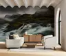 Dramatic Misty Mountain Waterfall Wall Mural 8