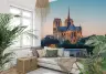 Parisian Notre Dame Cathedral River View Wall Mural 7