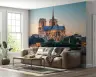 Parisian Notre Dame Cathedral River View Wall Mural 6