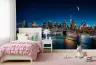 Iconic New York City Night Skyline Mural 6