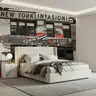 Dynamic New York Urban Car Graffiti Wall Mural 7