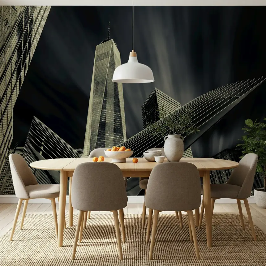 NYC Architectural Drama Wall Mural -2224557