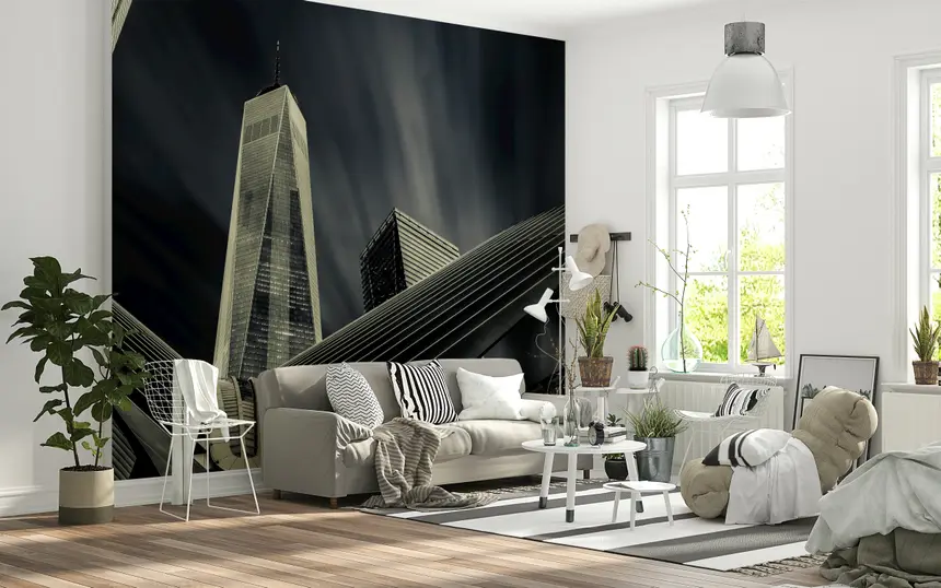 NYC Architectural Drama Wall Mural -2224557