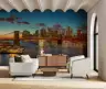 Vibrant NYC Skyline and Brooklyn Bridge Wall Mural 6