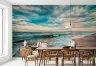 Dramatic Coastal Sunset Ocean Waves Wall Mural 8
